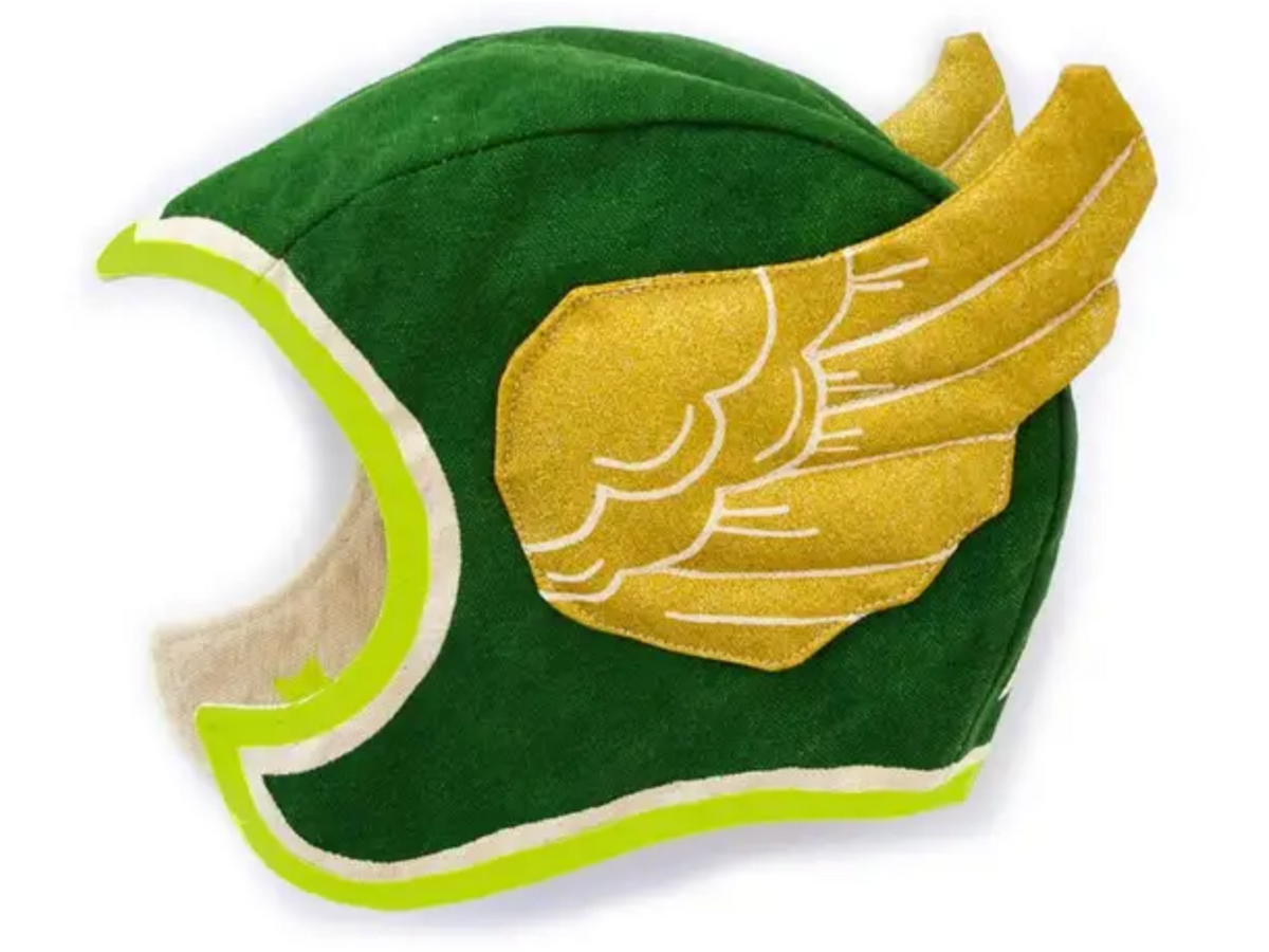 Green Super Hero's Cape Costume with Hat